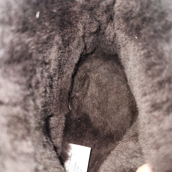 L.L. Bean Wicked Good Men's Size 9 M Brown Suede Soft Slippers Shearling Lining - Picture 10 of 11